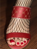 Red lotus (black mesh) [Fanny's feet](76)
